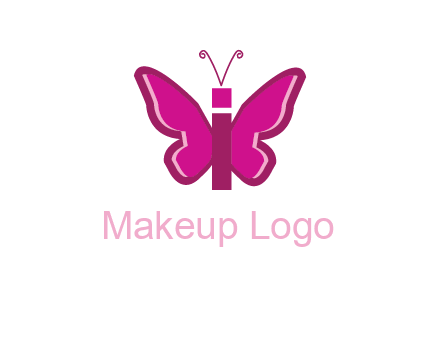 letter i incorporated with butterfly logo