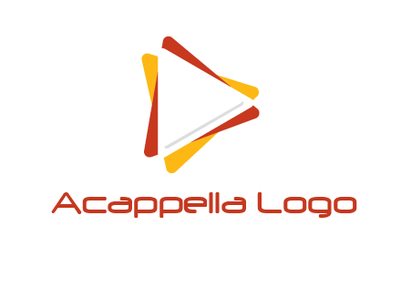 abstract play button logo