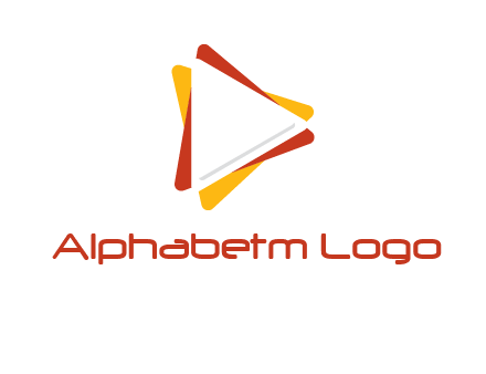 abstract play button logo