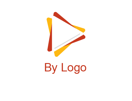 abstract play button logo