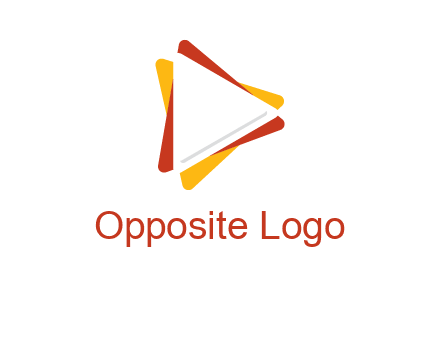 abstract play button logo