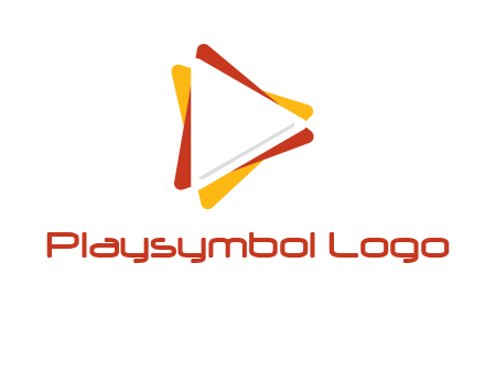 abstract play button logo