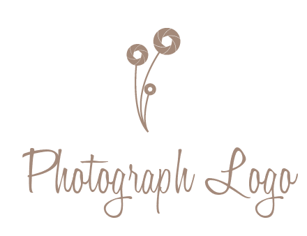 shutters as flowers photography logo
