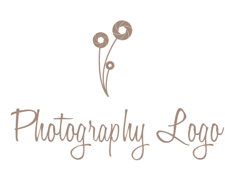 shutters as flowers photography logo