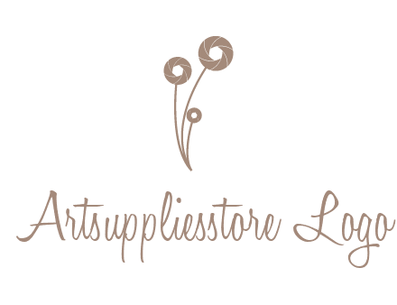 shutters as flowers photography logo