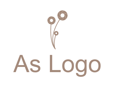 shutters as flowers photography logo