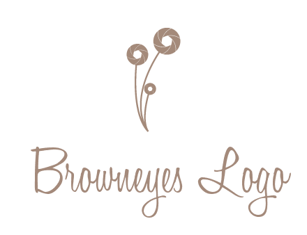 shutters as flowers photography logo
