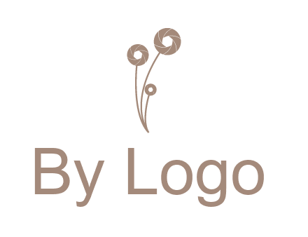shutters as flowers photography logo