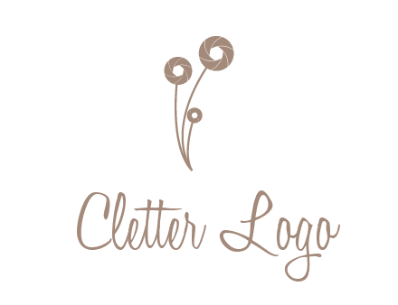 shutters as flowers photography logo