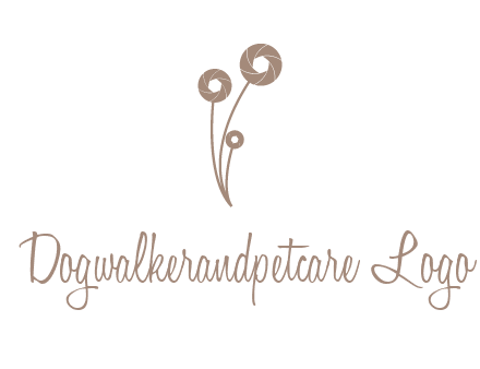 shutters as flowers photography logo