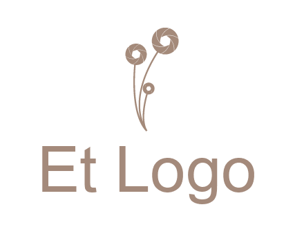 shutters as flowers photography logo