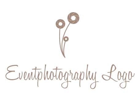 shutters as flowers photography logo