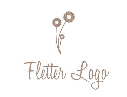 shutters as flowers photography logo
