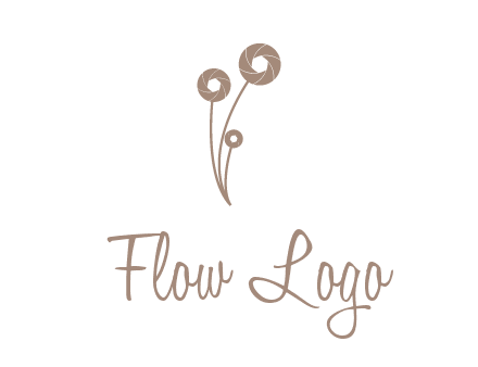 shutters as flowers photography logo