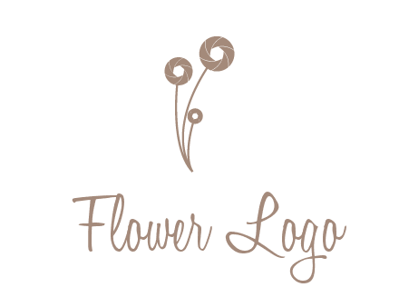 shutters as flowers photography logo