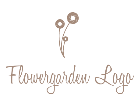 shutters as flowers photography logo