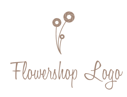 shutters as flowers photography logo
