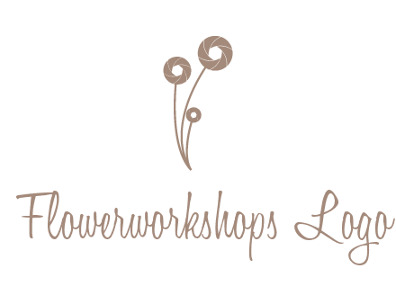 shutters as flowers photography logo