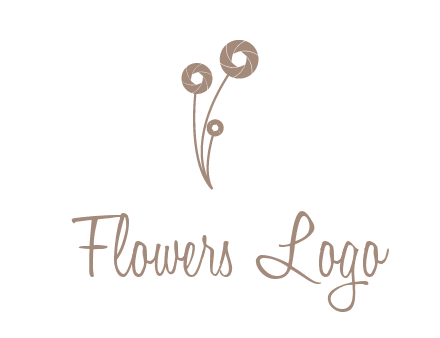 shutters as flowers photography logo