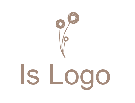 shutters as flowers photography logo
