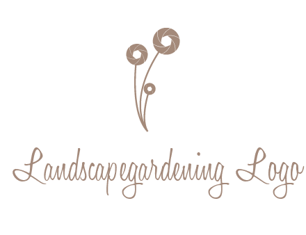 shutters as flowers photography logo