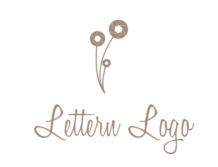 shutters as flowers photography logo