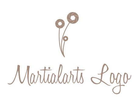 shutters as flowers photography logo