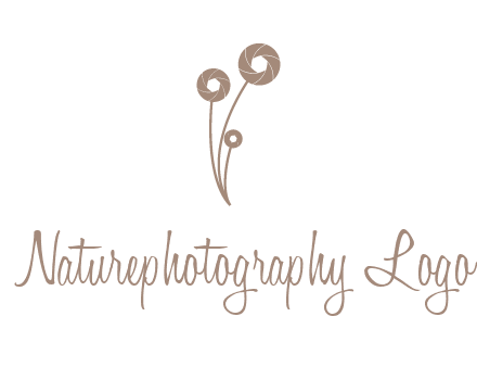 shutters as flowers photography logo