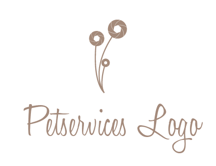 shutters as flowers photography logo