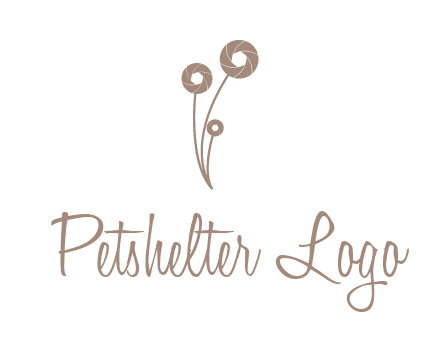 shutters as flowers photography logo