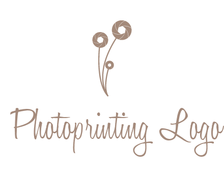 shutters as flowers photography logo