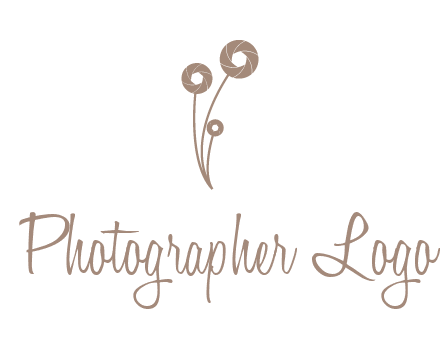 shutters as flowers photography logo