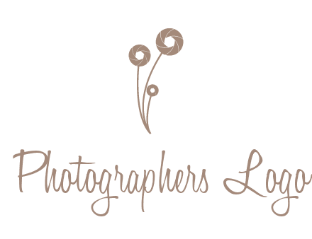 shutters as flowers photography logo