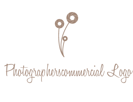 shutters as flowers photography logo