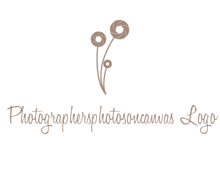 shutters as flowers photography logo