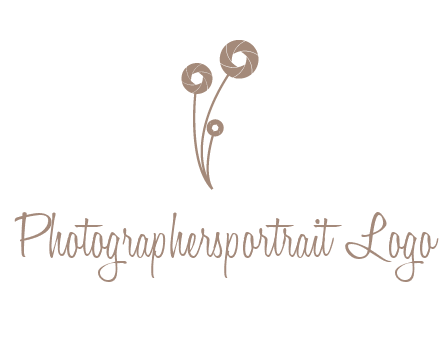 shutters as flowers photography logo