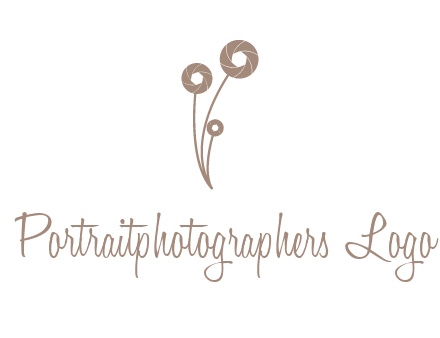shutters as flowers photography logo