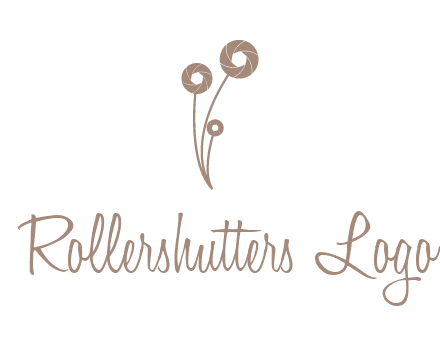 shutters as flowers photography logo