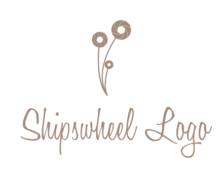 shutters as flowers photography logo