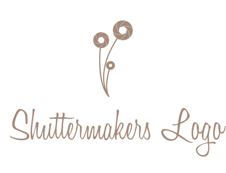 shutters as flowers photography logo