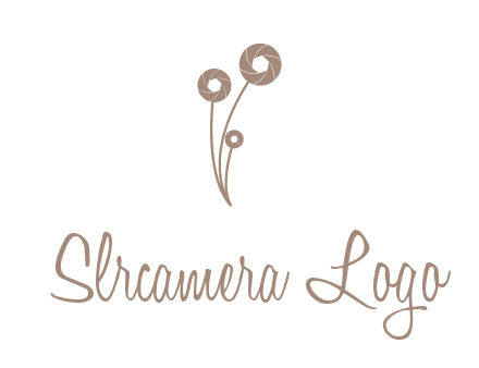 shutters as flowers photography logo