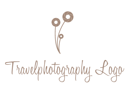 shutters as flowers photography logo