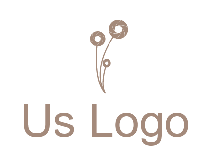 shutters as flowers photography logo