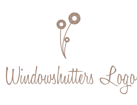 shutters as flowers photography logo