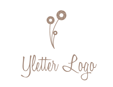 shutters as flowers photography logo