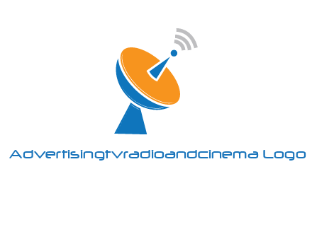 satellite with signals logo