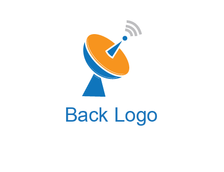 satellite with signals logo