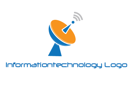 satellite with signals logo