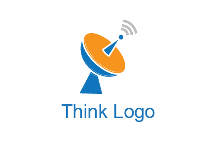 satellite with signals logo
