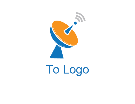satellite with signals logo